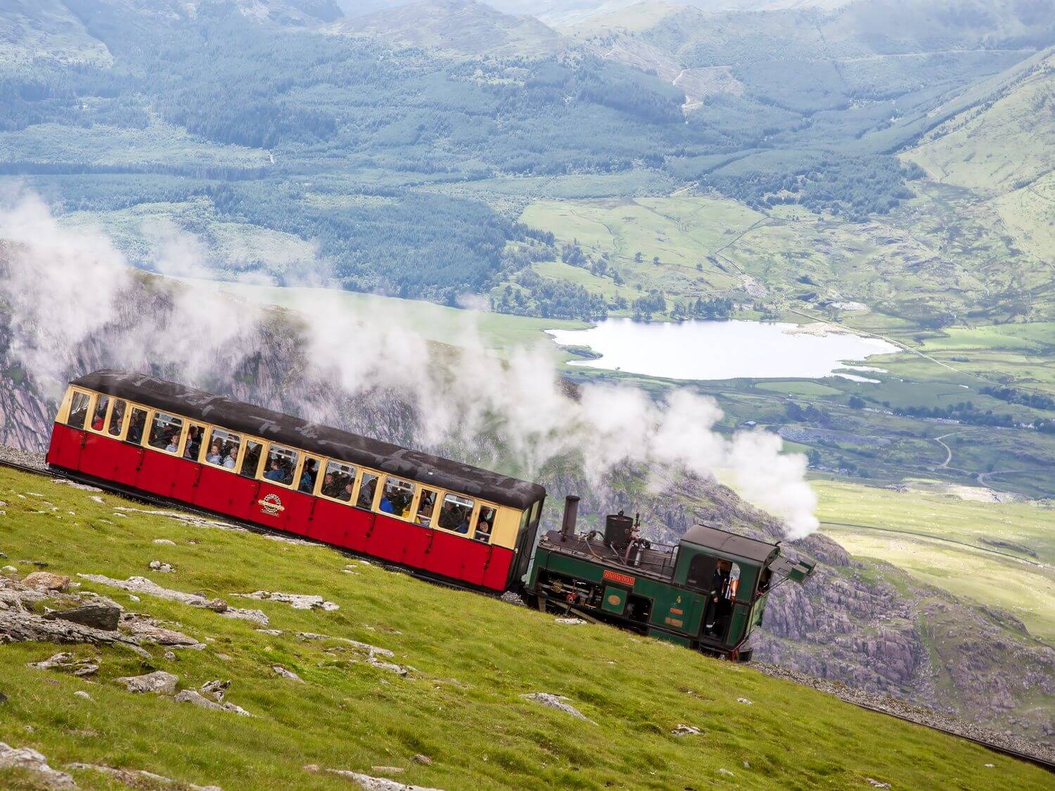 Mountain railway in Snowdonia